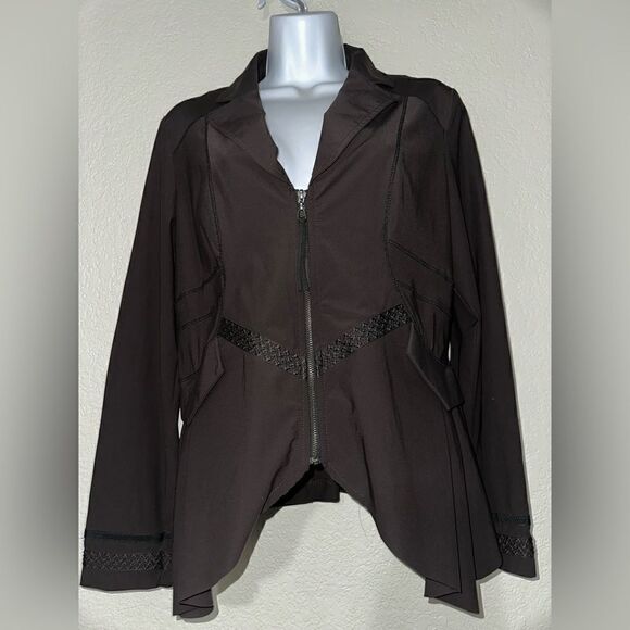 Deca De Vous a Nous Gothic Steampunk Vesta Banou Brown Jacket 2 NWOT - Picture 4 of 10